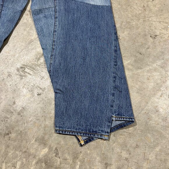 $675 NWT RE/DONE x LEVI'S INDIGO ENGINEERED TAPER JEANS SZ 27 - Picture 2 of 9